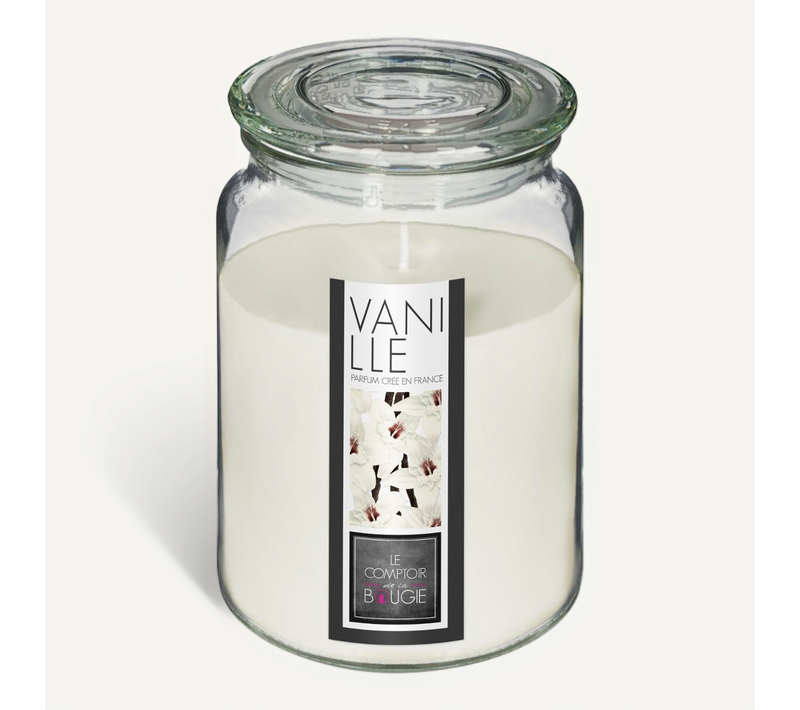 Bougie Parfumée Pot Verre Avec Couvercle 510 G