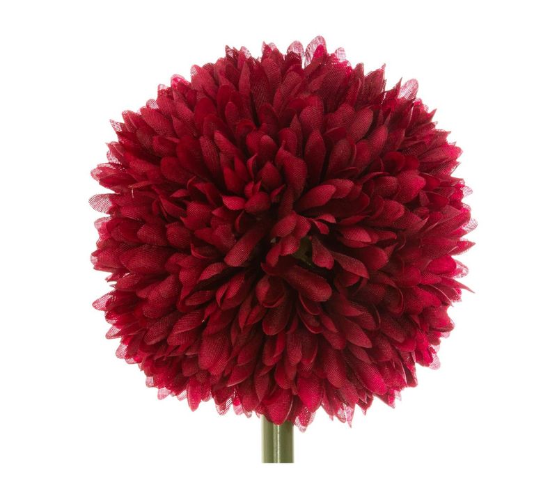 Fleur Artificielle Pompon Sur Tige Hauteur 60 Cm