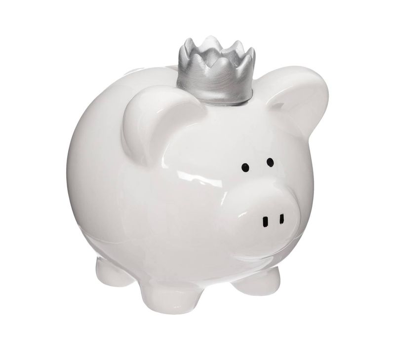 Tirelire Enfant "cochon" - Céramique - H14 - 8 Cm