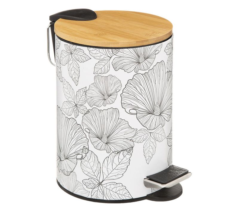 Poubelle Blackflora 3l En Bambou Et Métal