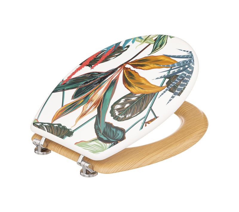 Abattant Wc En Bois et Charnières En Zinc Déco Palawan