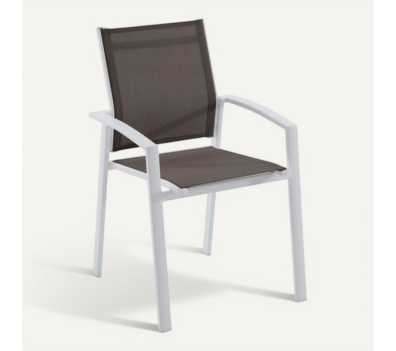 Fauteuil Axiome Hespéride Noisette Et Blanc