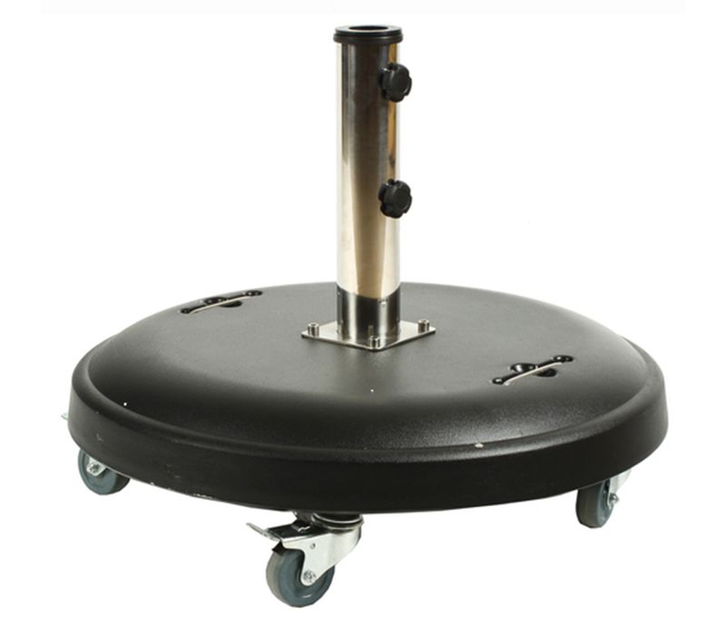 Pied De Parasol - Fibre De Pierre - 50 Kg - Noir