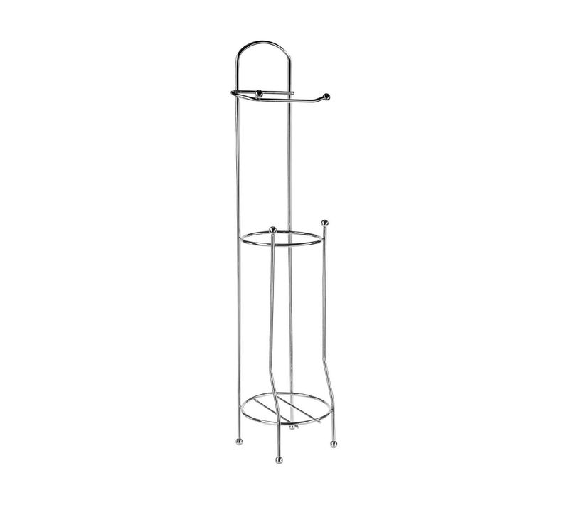 Dérouleur Papier Toilette Wc Avec Réserve En Métal Chrome