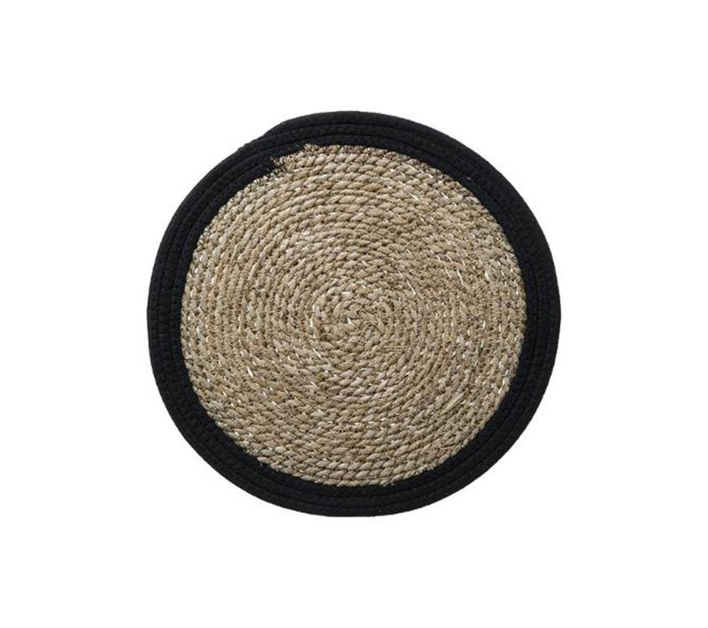 Set De Table Déco "happy Pop" 38cm Noir