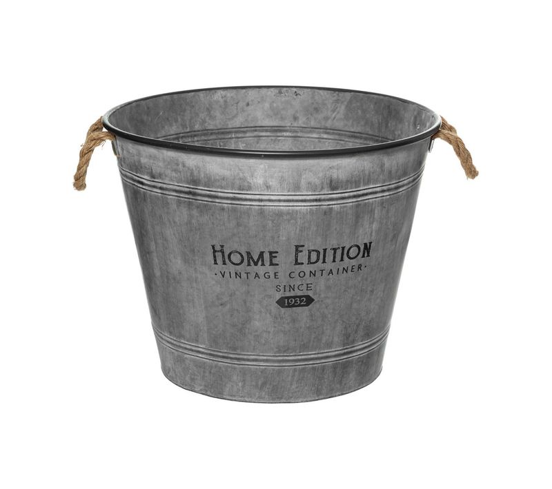 Pot De Fleurs En Zinc Vintage D 48 Cm