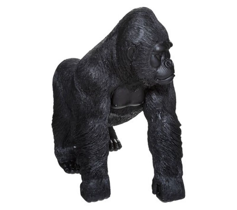 Statue gorille résine H. 35 cm SAM Noir