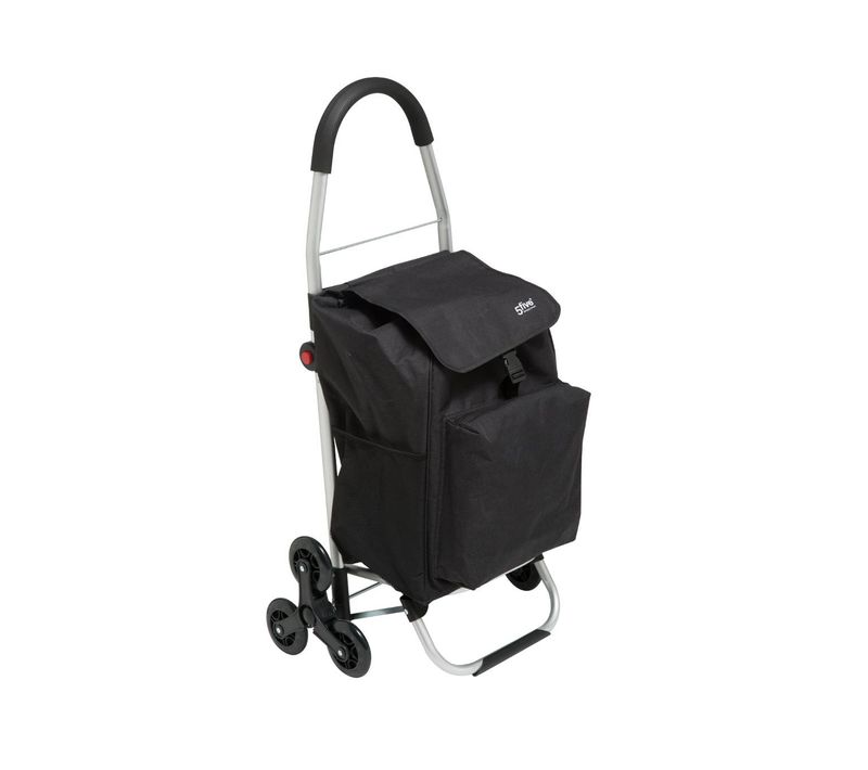 Chariot De Courses Pliable 6 Roues En Alu Grande Capacité 53 L