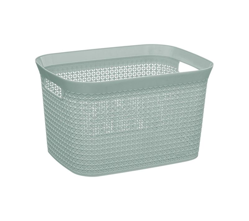 Panier À Linge Scandinave Vert 25 L