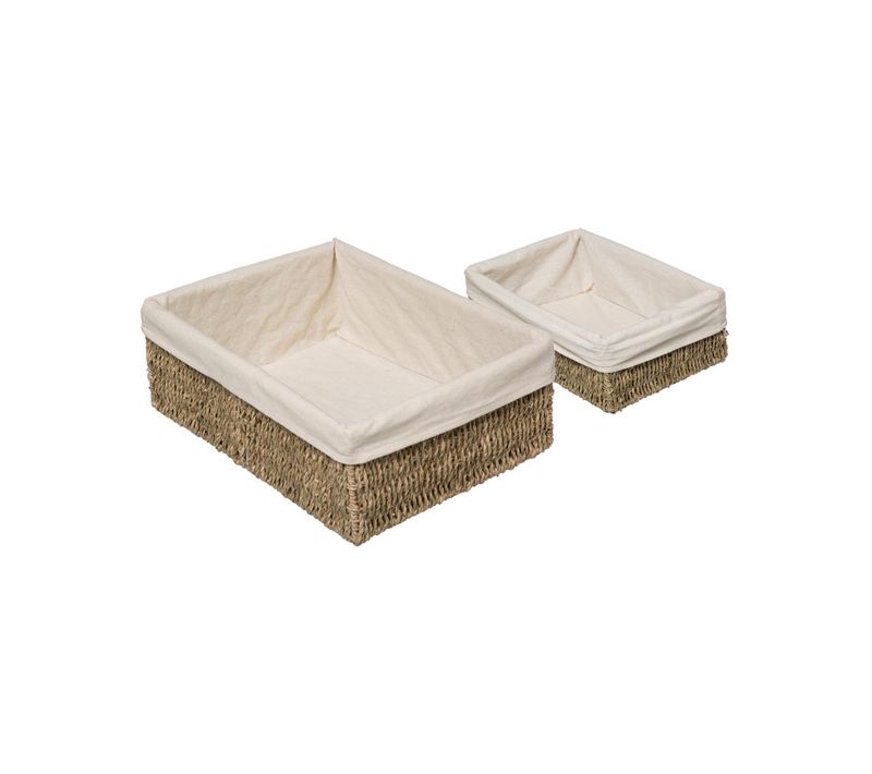 Set De 2 Paniers De Rangement En Seagrass