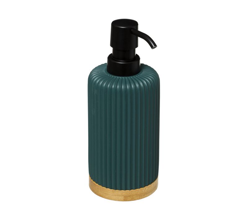 Distributeur De Savon Ou Lotion En Résine Bleu Pétrole 270 Ml