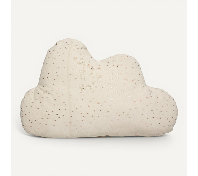 Coussin Décoratif Nuage Berlingot Beige 45 X 28 Cm