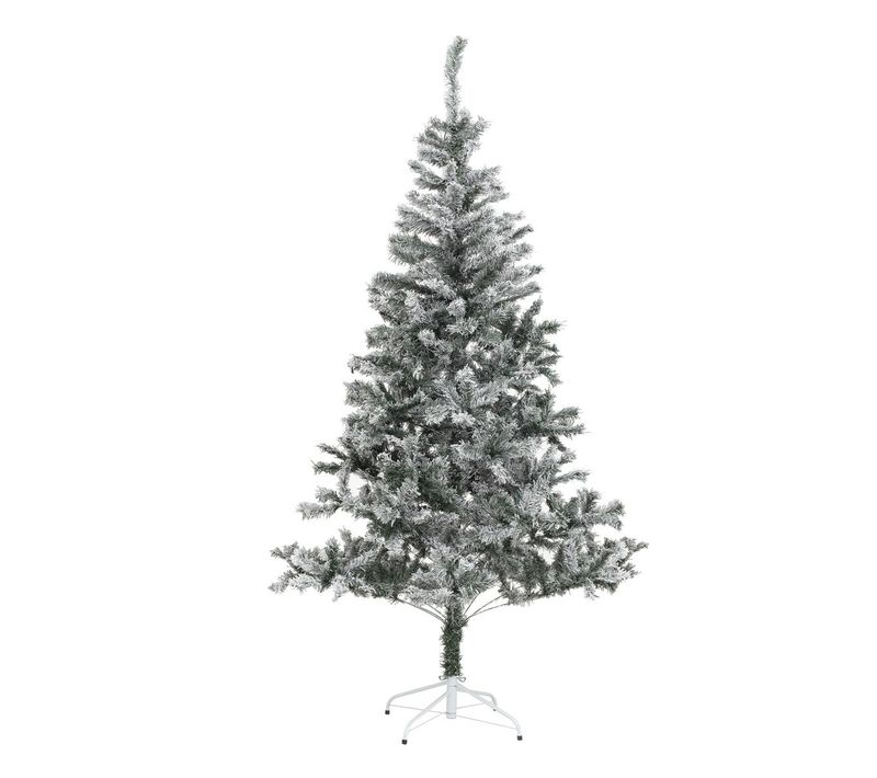 Sapin De Noël Artificiel Vert Floqué Enneigé H 180 Cm