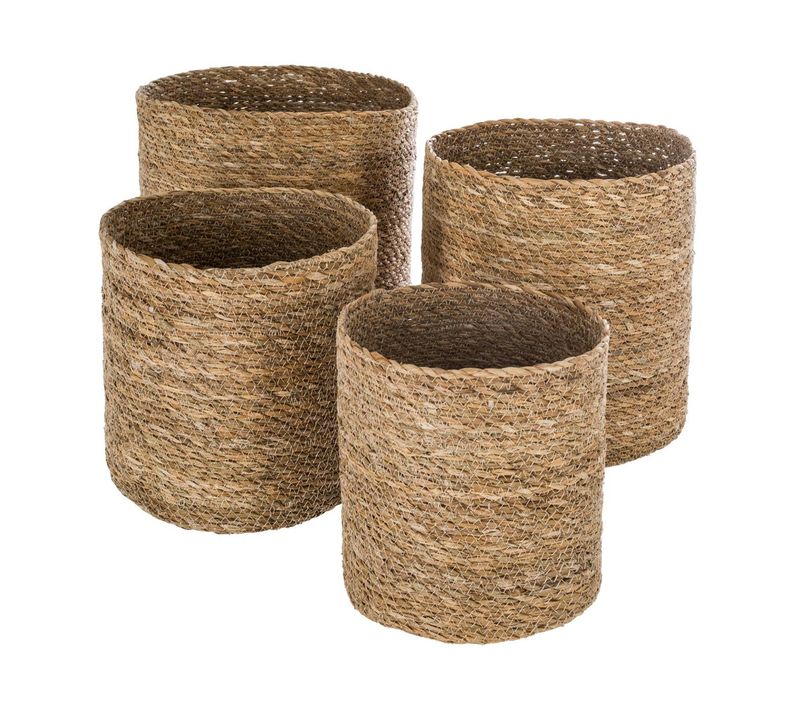 Set De 4 Paniers De Rangement En Seagrass