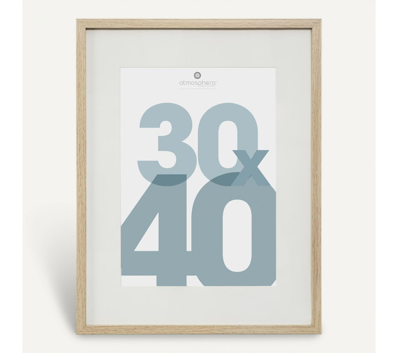 Cadre Photo En Bois Naturel Pour Photo 30 X 40 Cm