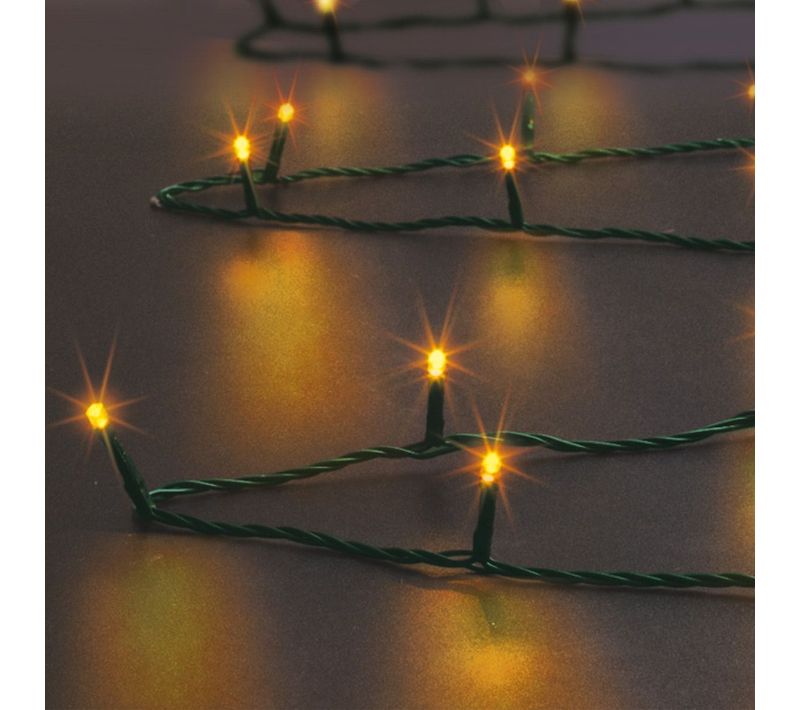 Guirlande Lumineuse Extérieur 12 M 120 LED Blanc Chaud 8 Jeux De Lumière