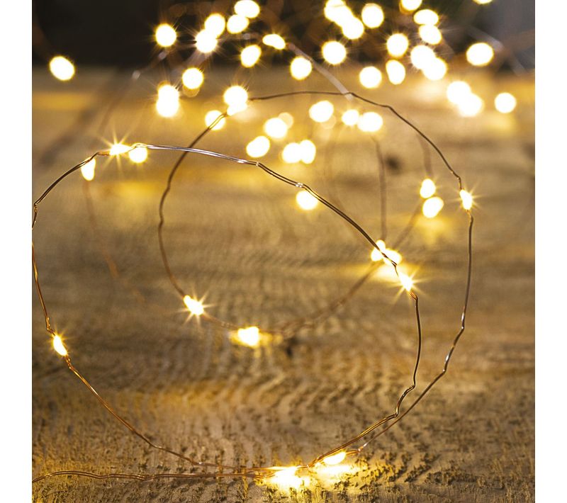 Guirlande Lumineuse Extérieur 30 M 300 Microled Blanc Chaud 8 Jeux De Lumière