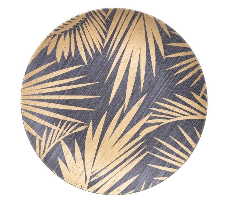 Assiette De Présentation "galerie Des Merveilles" 33cm Noir