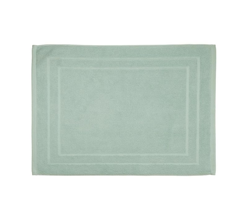 Tapis De Salle De Bain En Coton Vert Céladon 50 X 70 Cm