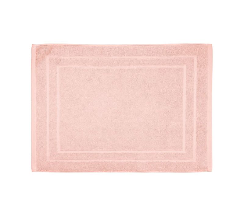 Tapis De Salle De Bain En Coton Rose 50 X 70 Cm
