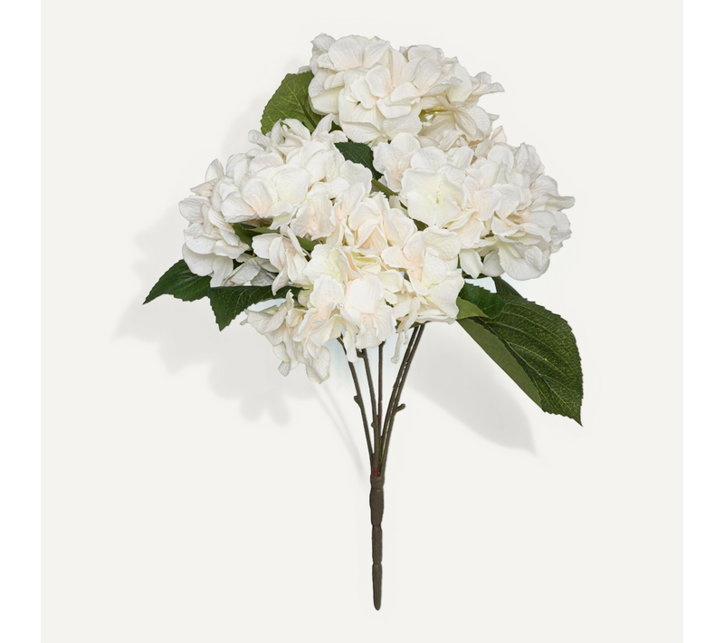 Bouquet D'hortensias Artificiels D. 25 X H. 42 Cm