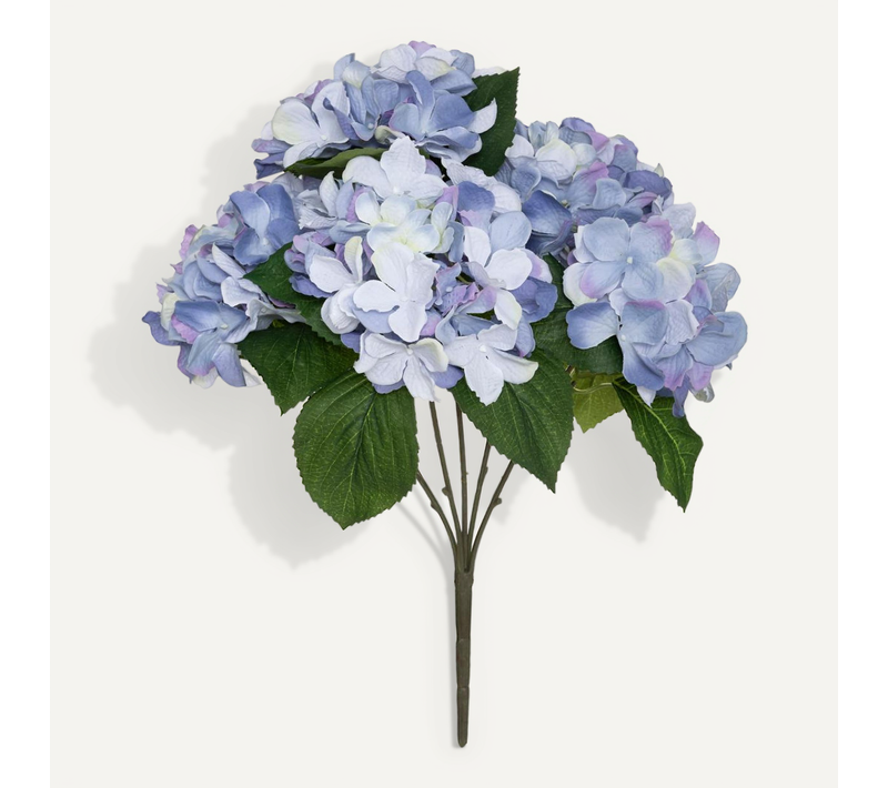 Bouquet D'hortensias Artificiels D. 25 X H. 42 Cm