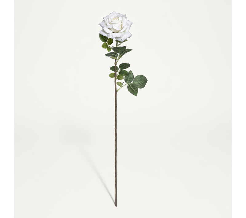Fleur Artificielle Tige De Rose Velours H 83 Cm