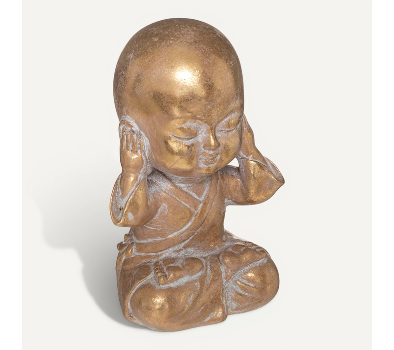 Bouddha Assis Jian H.14,5cm Résine