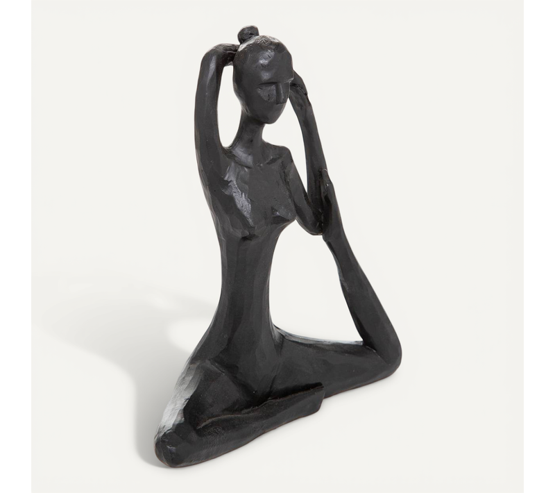 Statuette Femme Yoga Lina H.22cm Résine