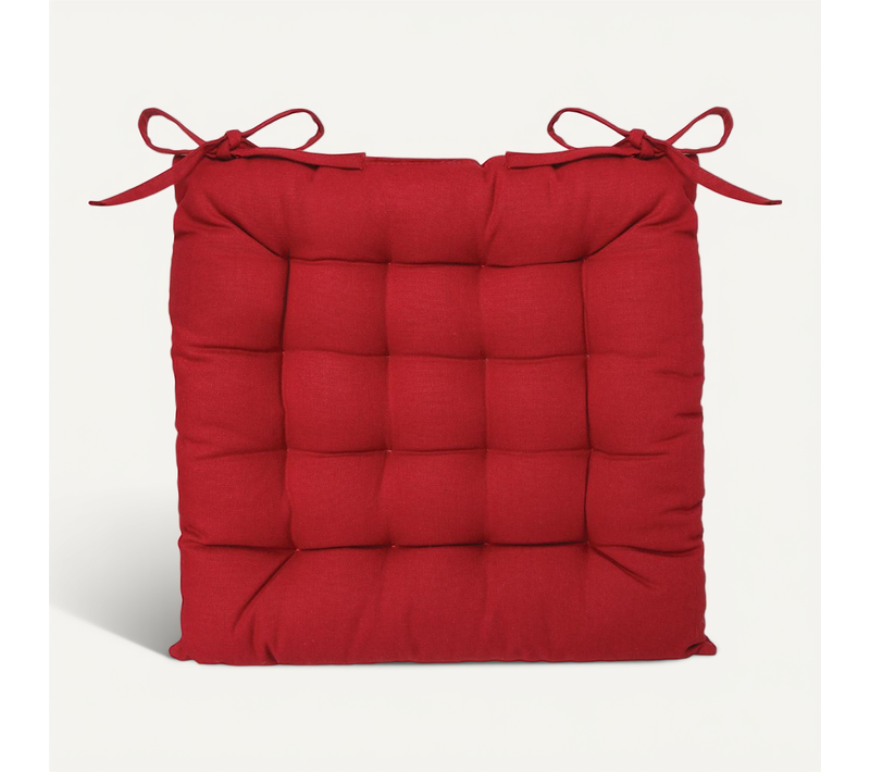 Galette De Chaise Rouge 38x38