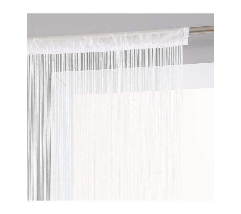 Rideau Fil Blanc 90 X 200 Cm Densité Optimale