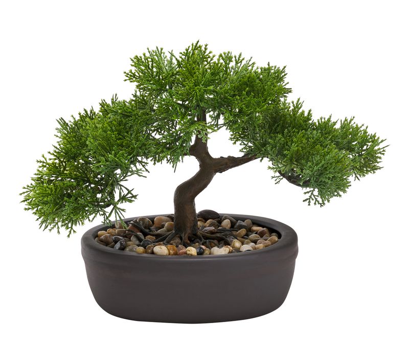 Bonsaï artificiel H. 23 cm Vert