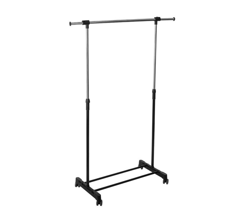 Penderie Portant à Vêtements En Inox Extensible En Hauteur Et Largeur H 165 Cm