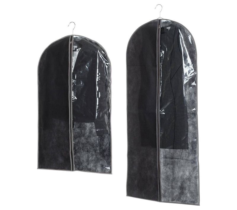 Lot De 2 Housses Vêtements Grand Modèle Noir