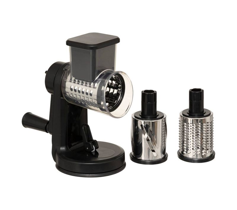 Râpe Manivelle 3 Lames Silver Pro Noire