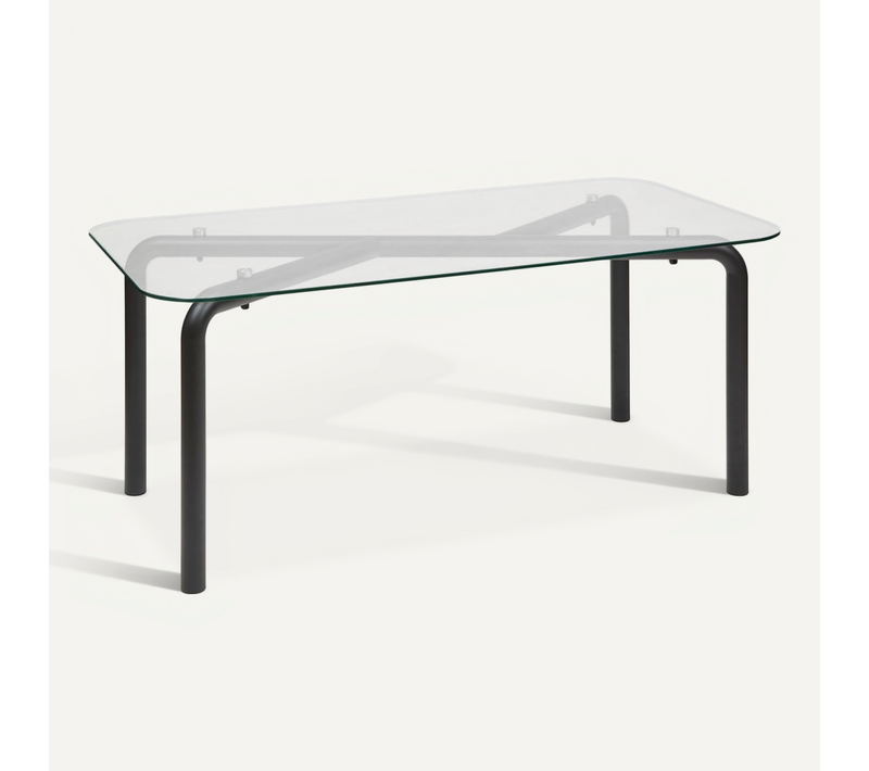 Table À Manger En Verre Pour 6 Personnes Hecate - Noir