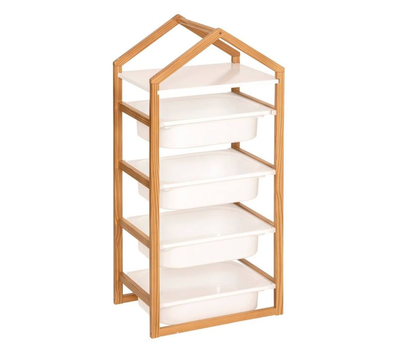 Meuble 4 Bacs Rangement Enfant Bako Atmosphera