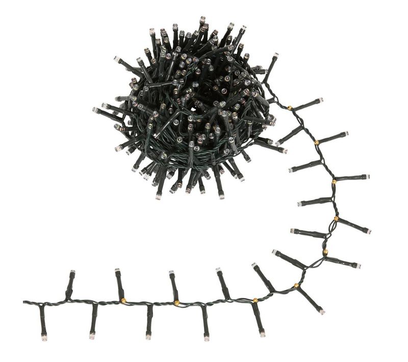 Guirlande Cluster Lumineuse Extérieure Solaire 400 LED Multicolore L.8m