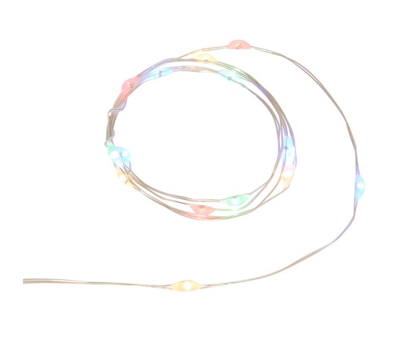 Guirlande Lumineuse Intérieur 20 LED Multicolore Sur 1 Mètre