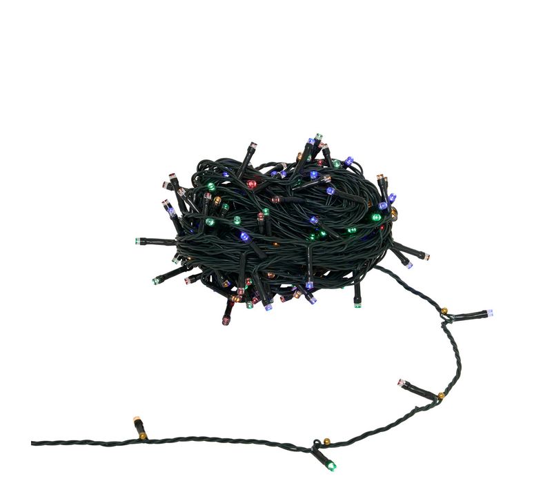 Guirlande Lumineuse Solaire 200 LED Multicolore 20 Mètres Et 8 Jeux De Lumière