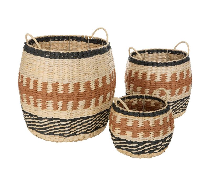 Paniers Wonja Orange 32x32cm