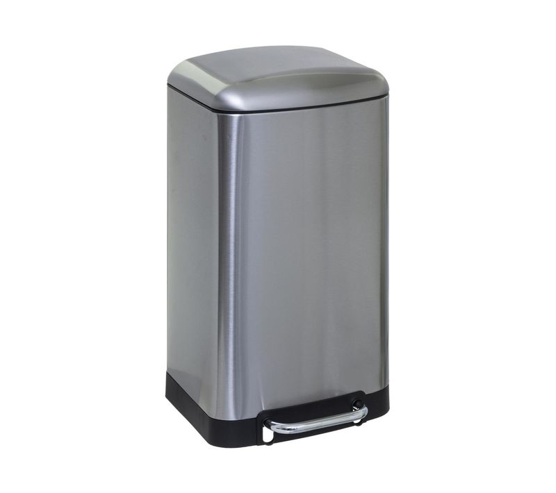 Poubelle En Métal 30 Litres Inox Ouverture à Pédale