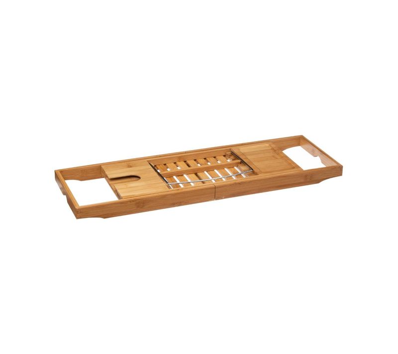 Plateau De Baignoire En Bambou Extensible De 70 à 105 Cm