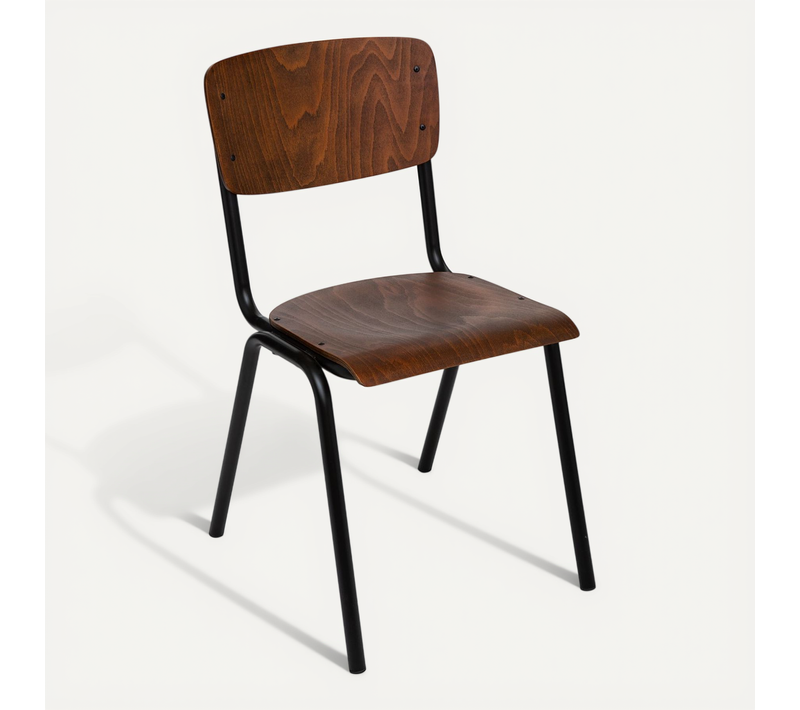 Chaise Écolier Design Bois Kiel - Marron
