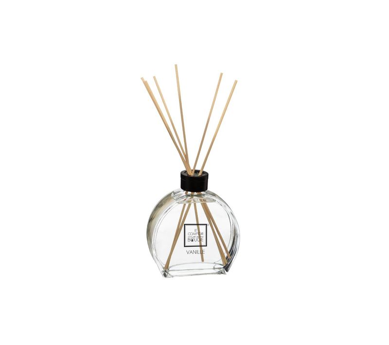 Diffuseur De Parfum Vanille 50 Ml Avec 6 Bâtonnets