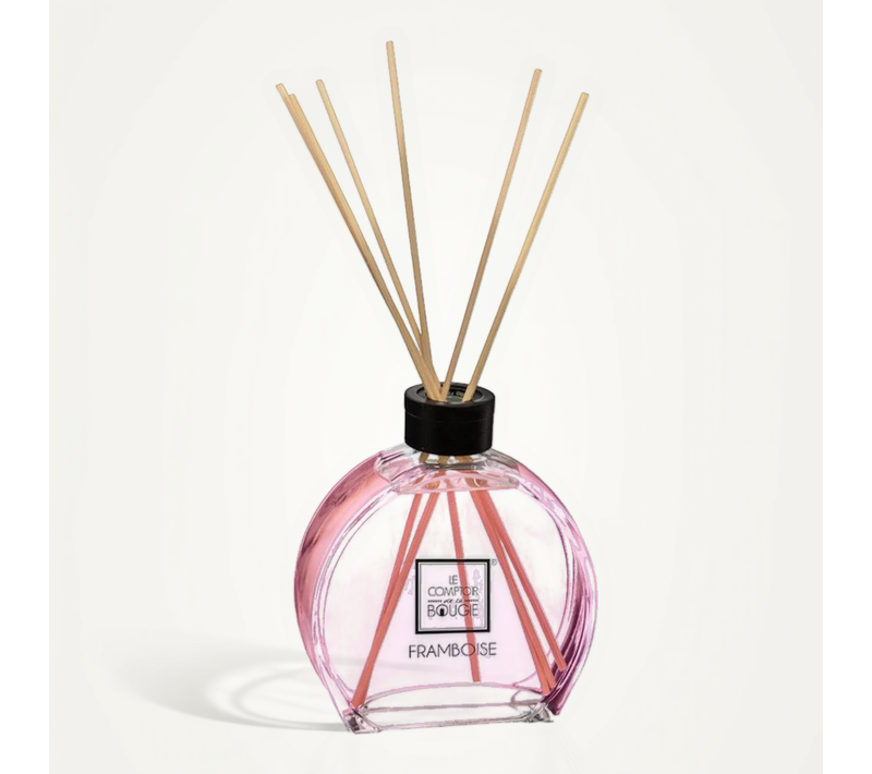 Diffuseur De Parfum Framboise 50 Ml Avec 6 Bâtonnets