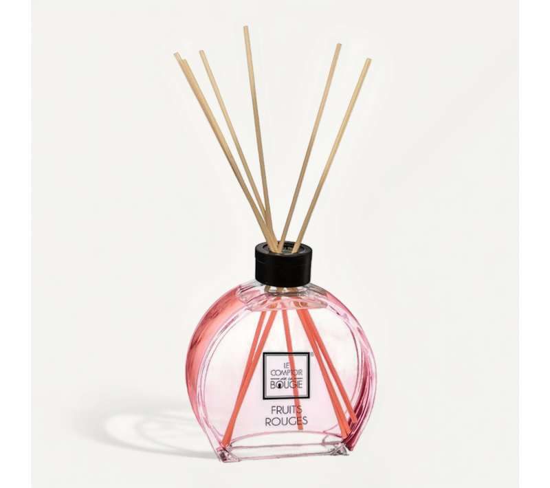 Diffuseur De Parfum Fruits Rouges 50 Ml Avec 6 Bâtonnets