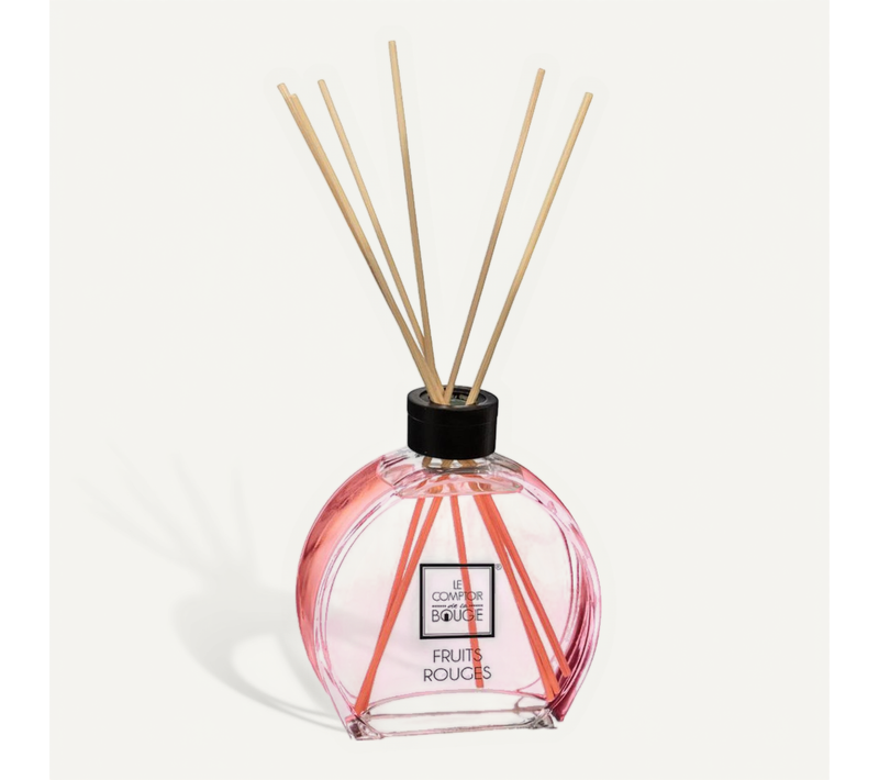Diffuseur De Parfum Fruits Rouges 100 Ml Avec 6 Bâtonnets
