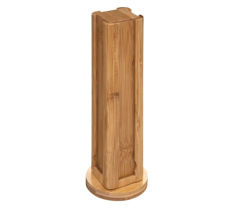 Porte Capsules Design Bambou Cuisine - H. 29 Cm - Marron