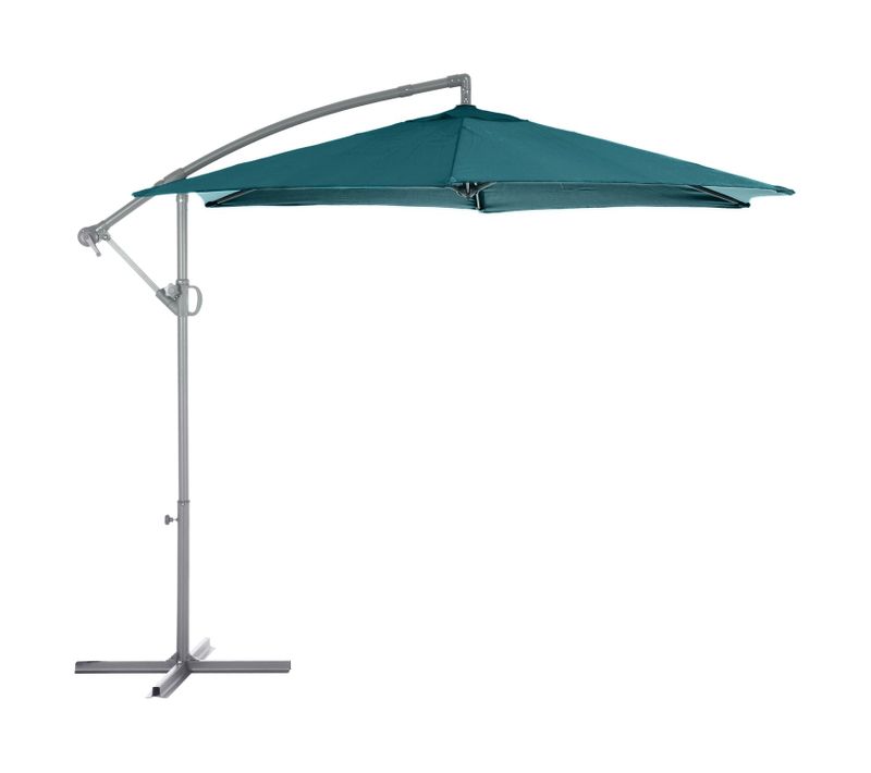 Parasol Déporté Rond Janeiro - Diam. 300 Cm - Bleu Canard